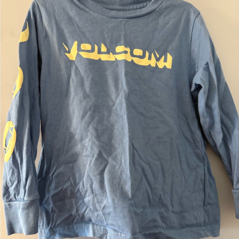 Volcom Blue and white Long Sleeve Tee